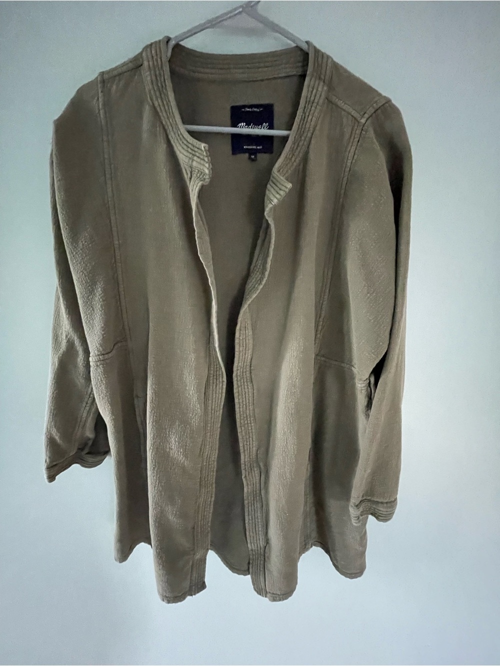 Madewell Women's Open Front Lightweight Coatigan - Olive